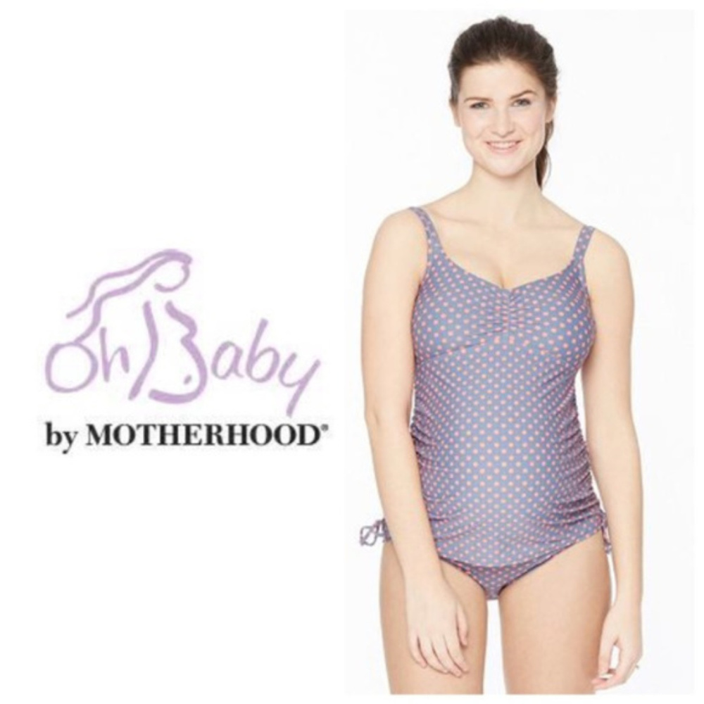 SOLD Oh Baby Motherhood Maternity 2-Pc Swimsuit - Picture 1 of 5